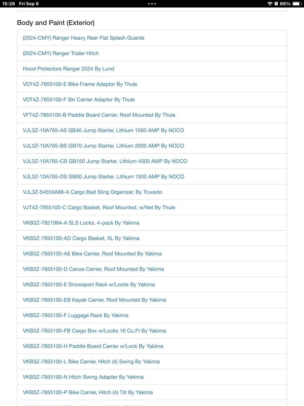 Ford Ranger FORD ACCESSORY INSTALLATION INSTRUCTION WEBSITE IMG_1222