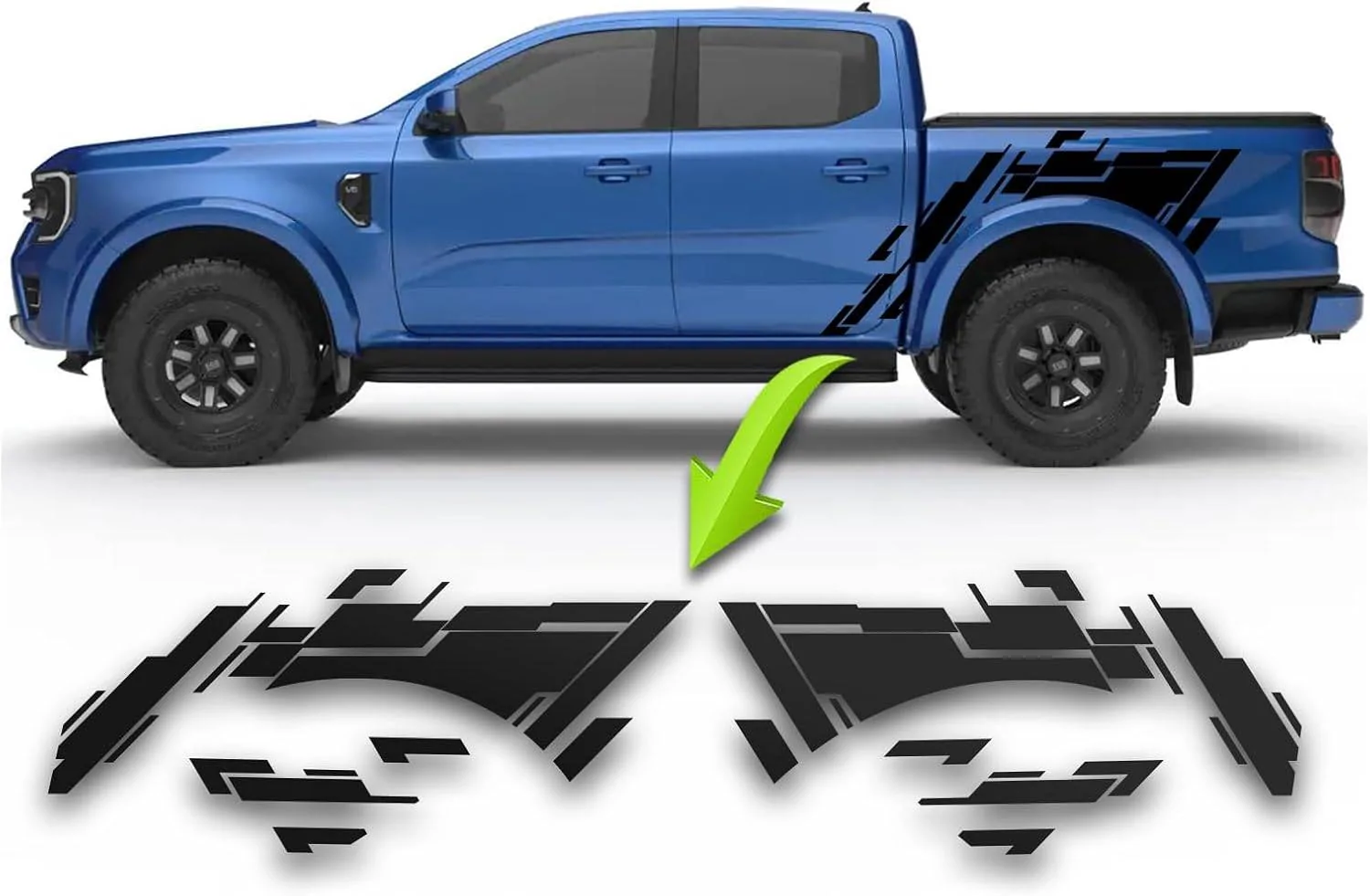 Ford Ranger Vinyl Blackout Hood Racing Kit/Benini Design Studio IMG_1230