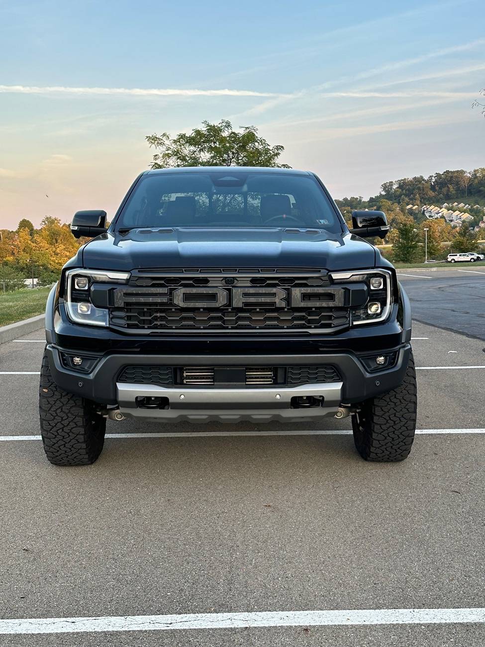 Ford Ranger RRW 17x8.5 0 offset w/ factory BFG KO3 on Foutz 2.5" Perch Collars IMG_9438