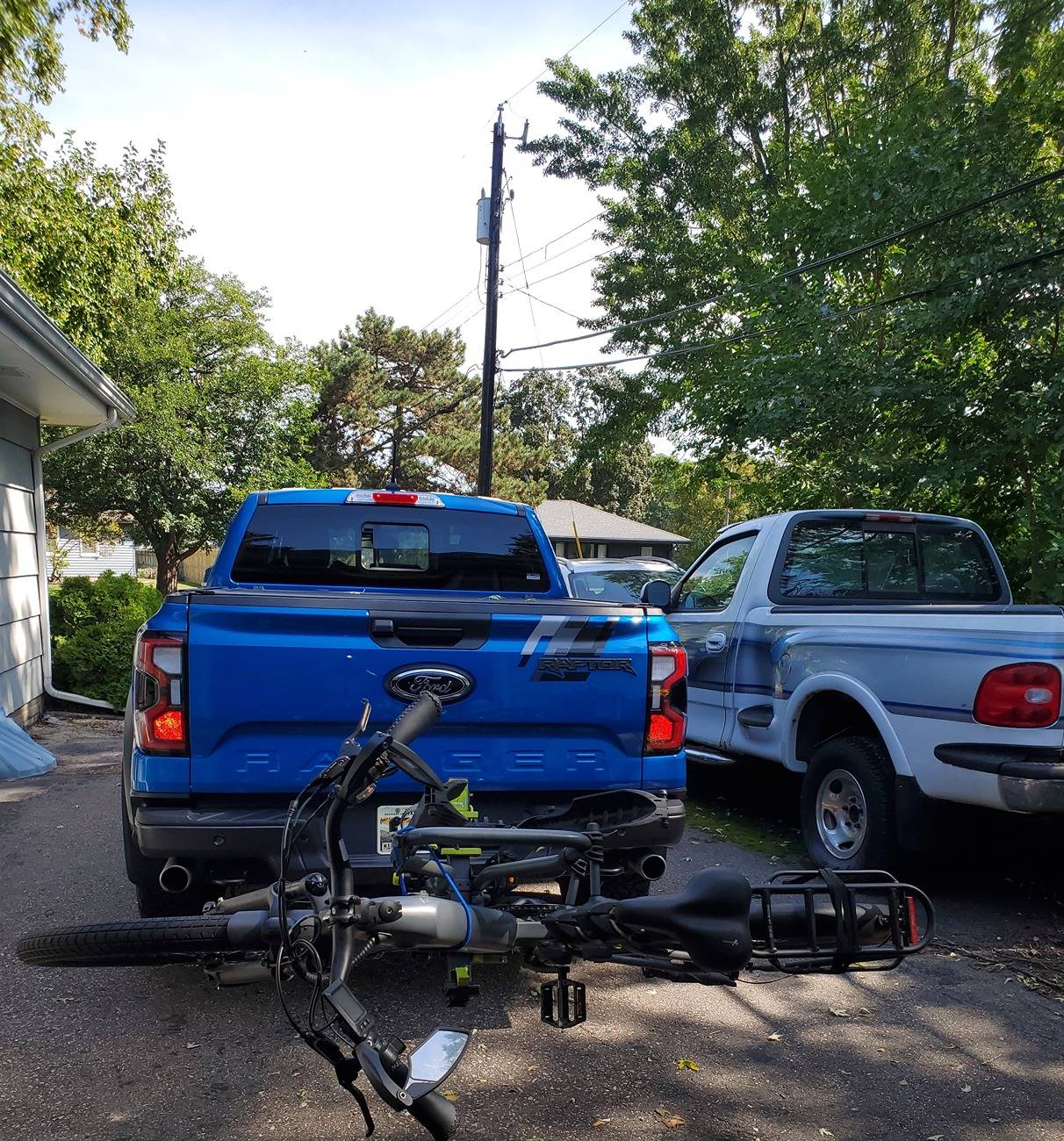 Ford Ranger Kuat Transfer with Swing Bike Rack installed 20240913_140836