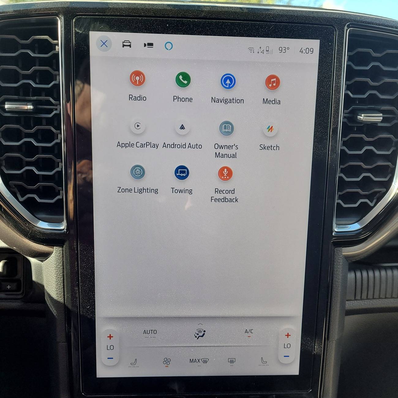 Ford Ranger Sync 4A Missing Overallscreen