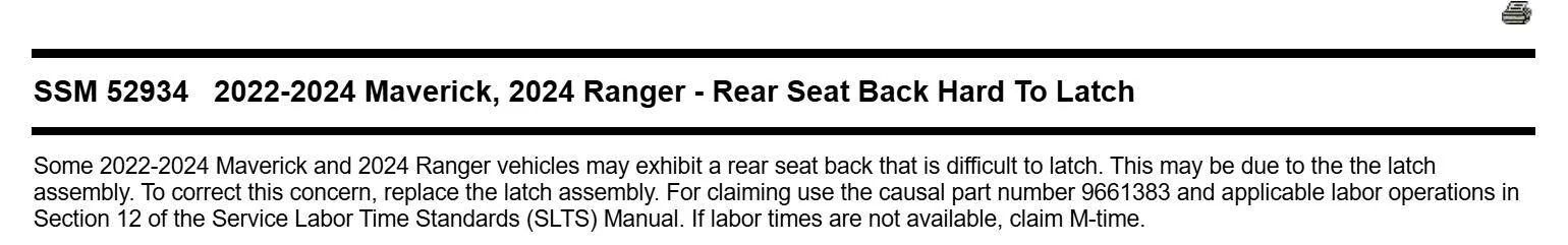 Ford Ranger Rear Seat Won't Latch 1727191757914-94
