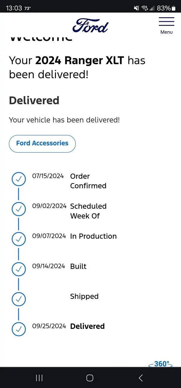 Ford Ranger Unexpected Delays Email 1000012339