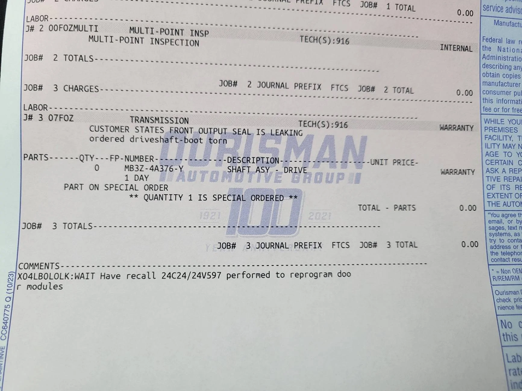 Ford Ranger Front Driveshaft Rzeppa Joint Leaking Grease 20241004_091757
