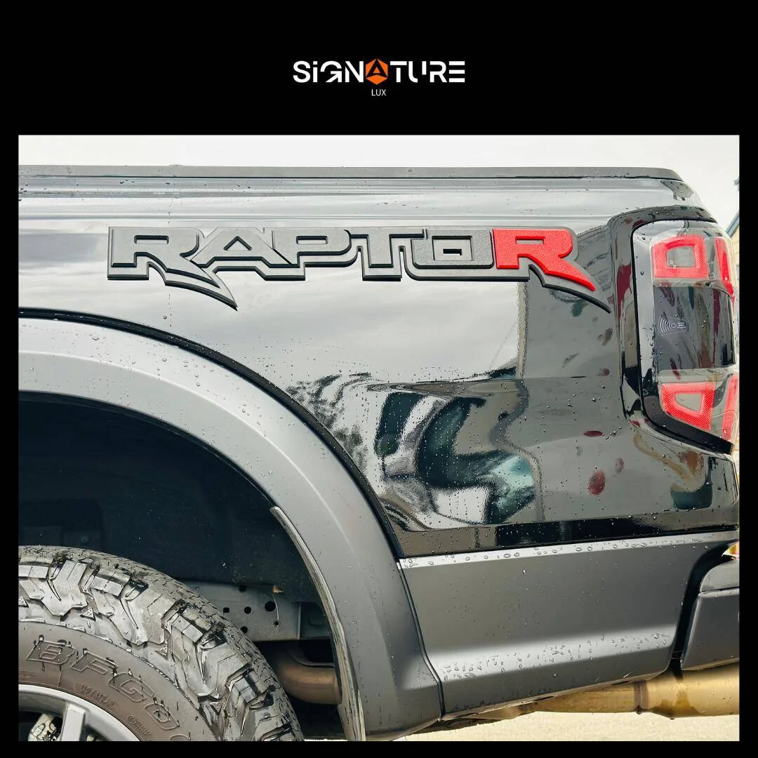 Ford Ranger FORD RANGER RAPTOR - 3D EMBOSSED EMBLEM SIDE TUB hhhl;j