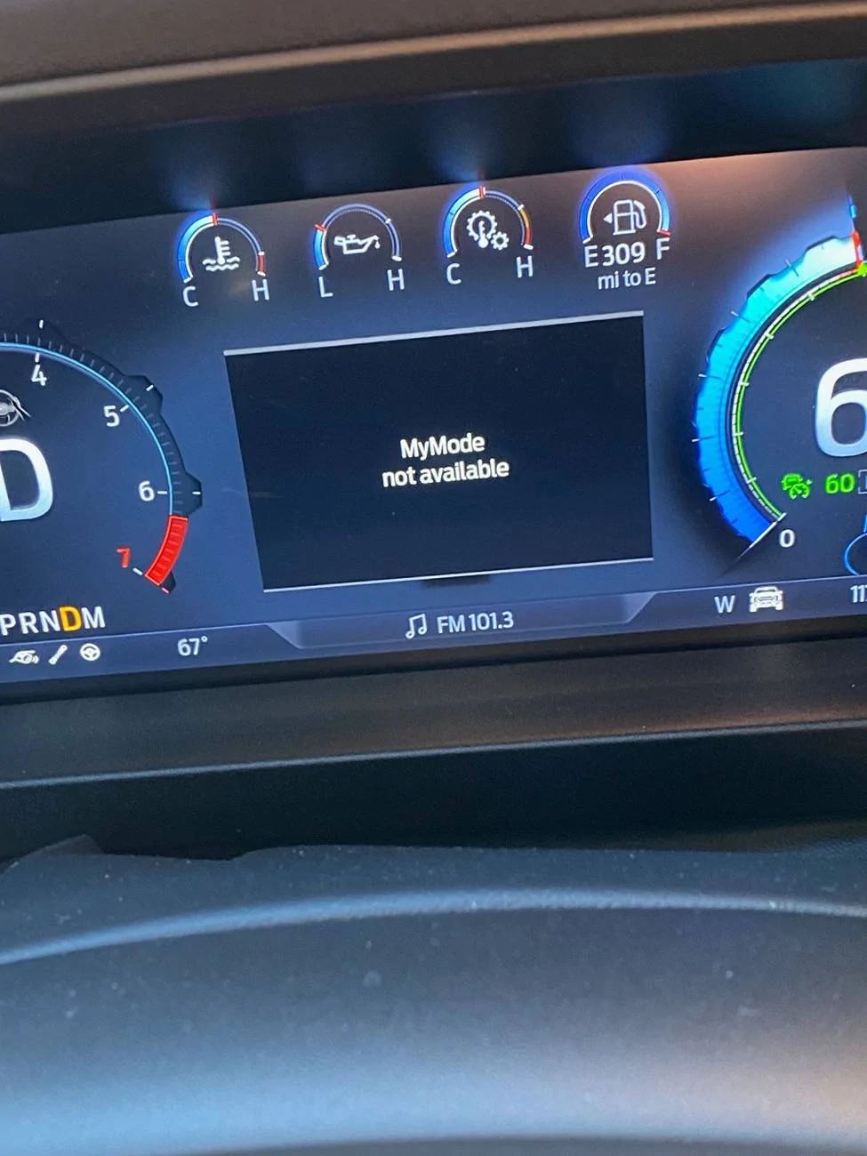 Ford Ranger My mode button not working "MyMode not available" image5