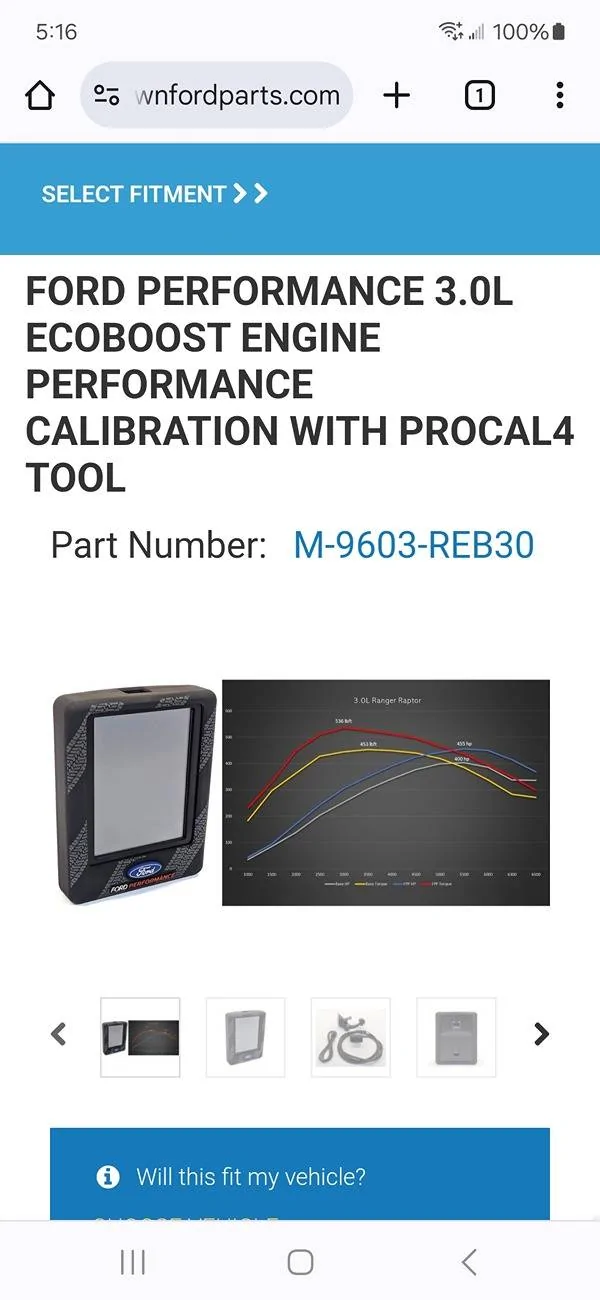 Ford Ranger FORD PERFORMANCE 3.0L ECOBOOST ENGINE PERFORMANCE CALIBRATION WITH PROCAL4 TOO Screenshot_20240909_171602_Chrom