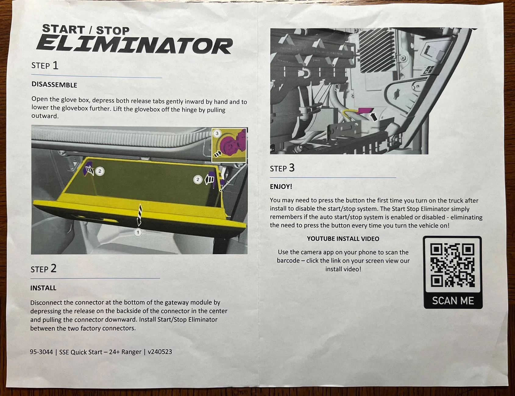 Ford Ranger Disabled auto start / stop with eliminator kit (4DTECH) and it works IMG_2180
