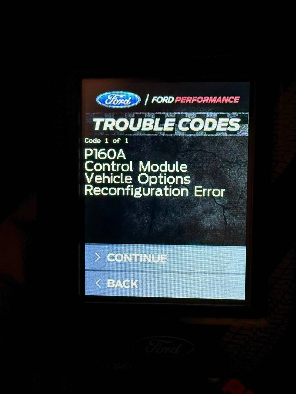 Ford Ranger Ford Performance Tune - Fault Codes IMG_0013