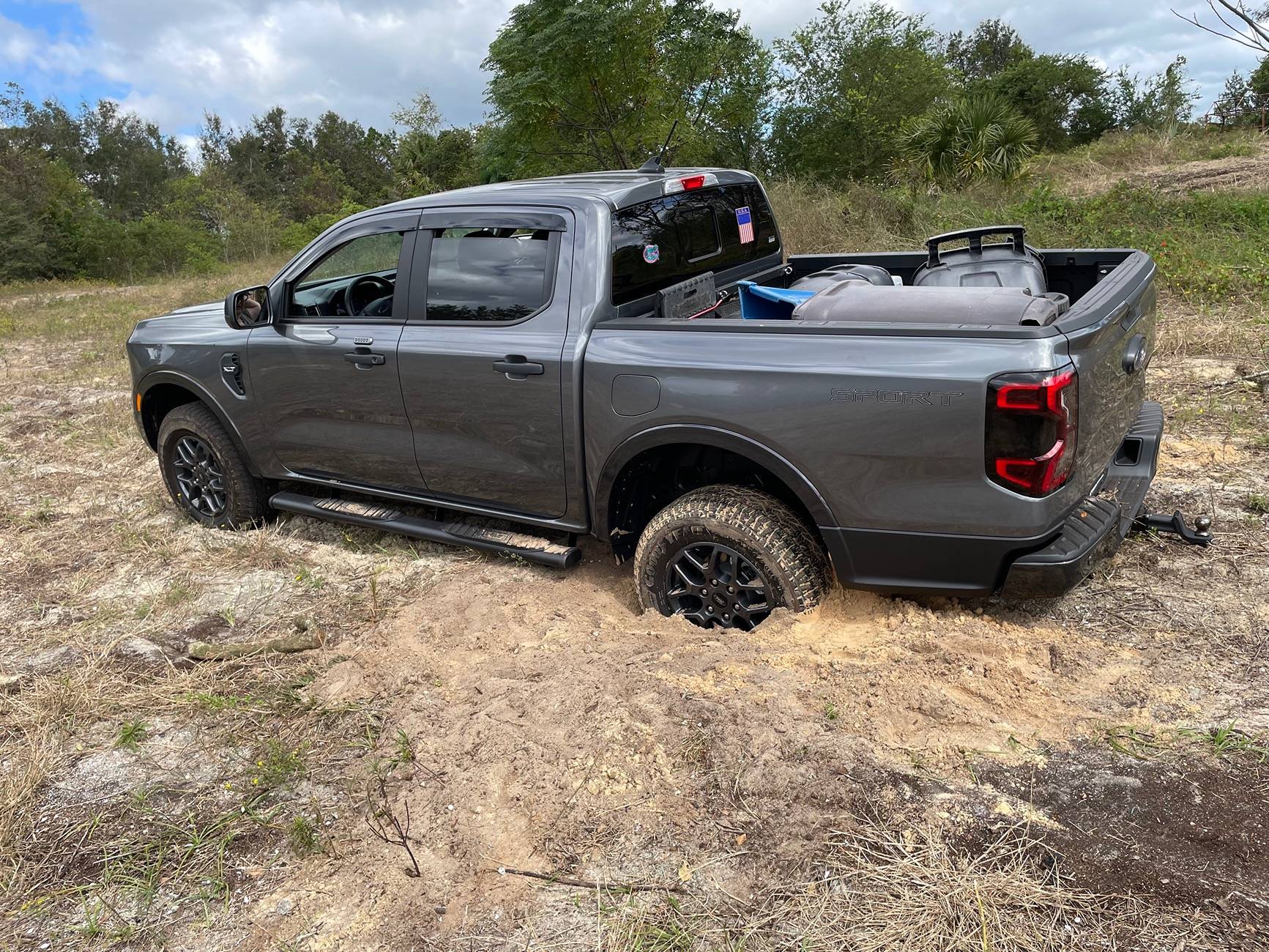Ford Ranger Added tow hooks IMG_6881