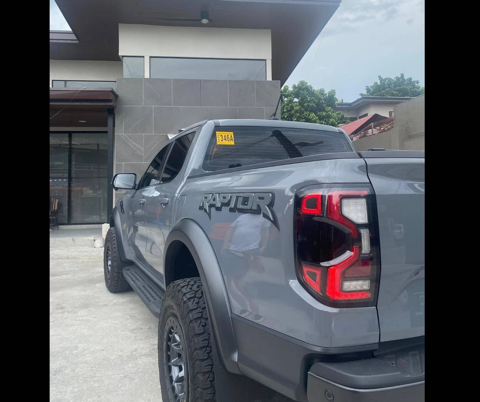 Ford Ranger CUSTOM 3D "RAPTOR" SIDE TUB BADGES  IN PLAIN BLACK AND GRAY ARE NOW AVAILABLE ,hgk,