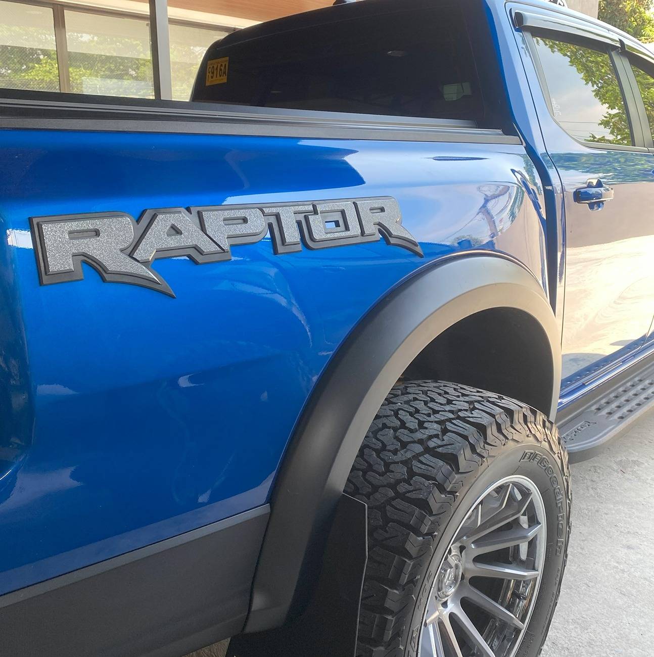 Ford Ranger CUSTOM 3D "RAPTOR" SIDE TUB BADGES  IN PLAIN BLACK AND GRAY ARE NOW AVAILABLE IMG_2278