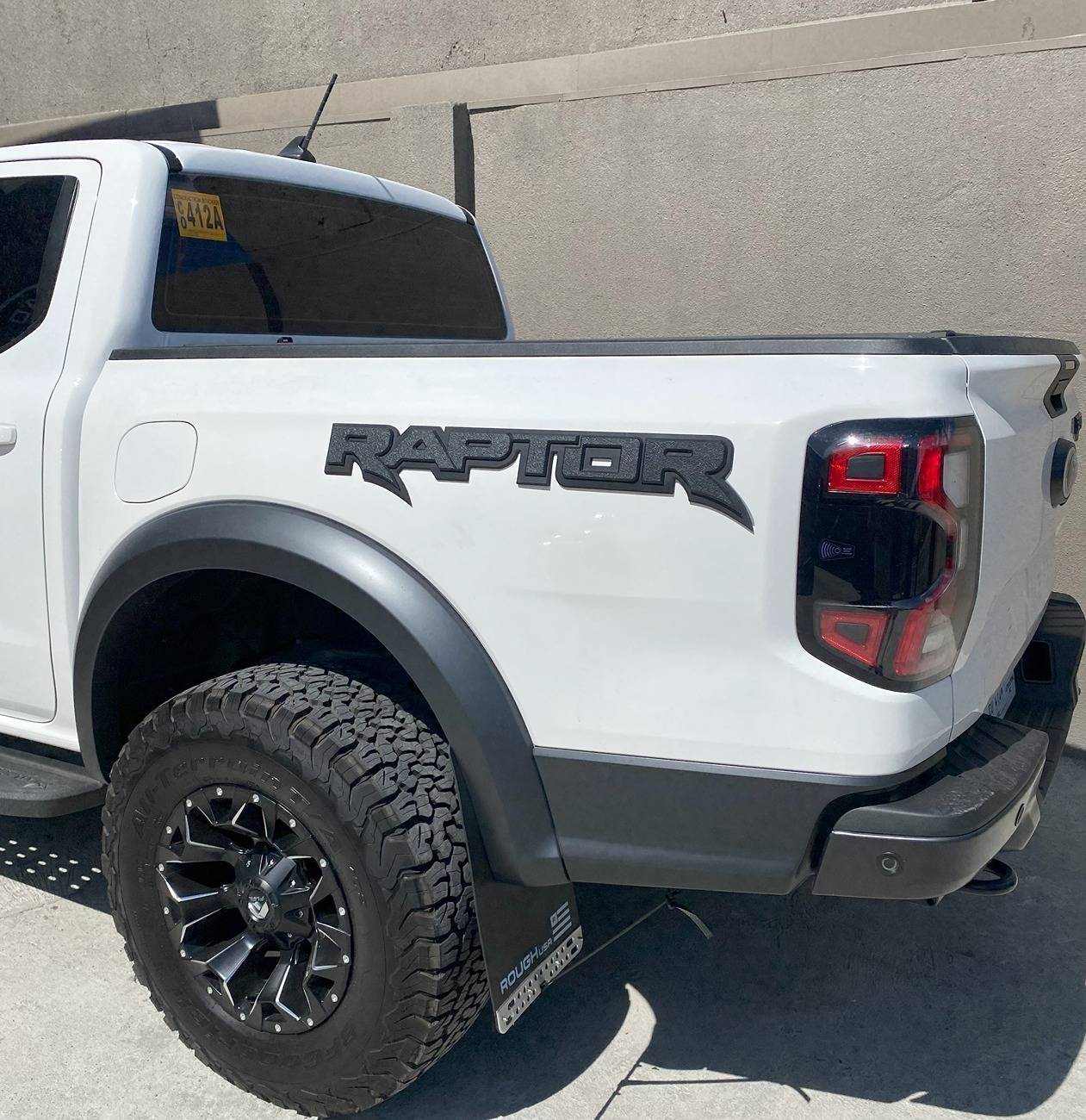 Ford Ranger CUSTOM 3D "RAPTOR" SIDE TUB BADGES  IN PLAIN BLACK AND GRAY ARE NOW AVAILABLE IMG_2223