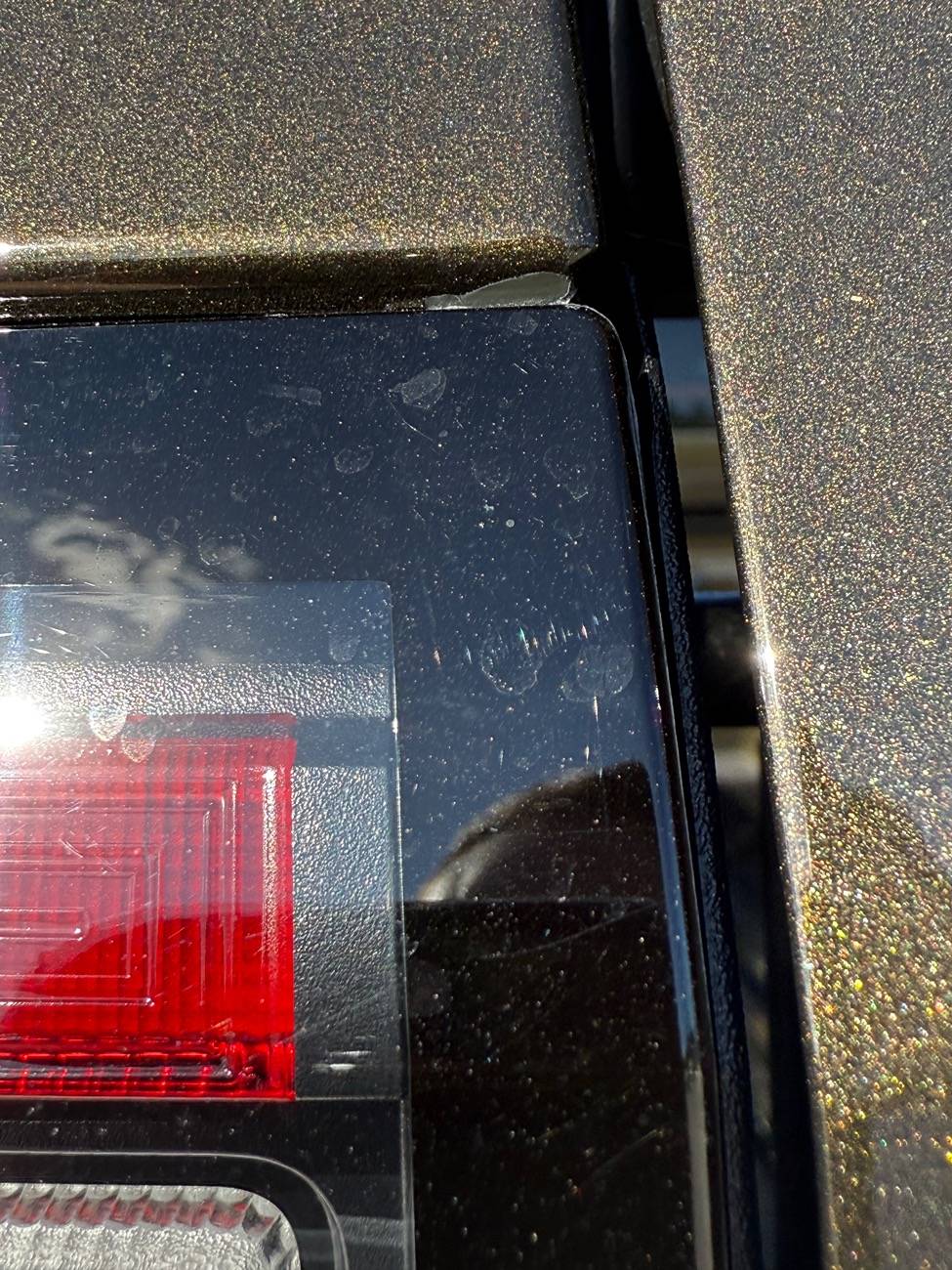 Ford Ranger Paint chipping above the tail light IMG_2620