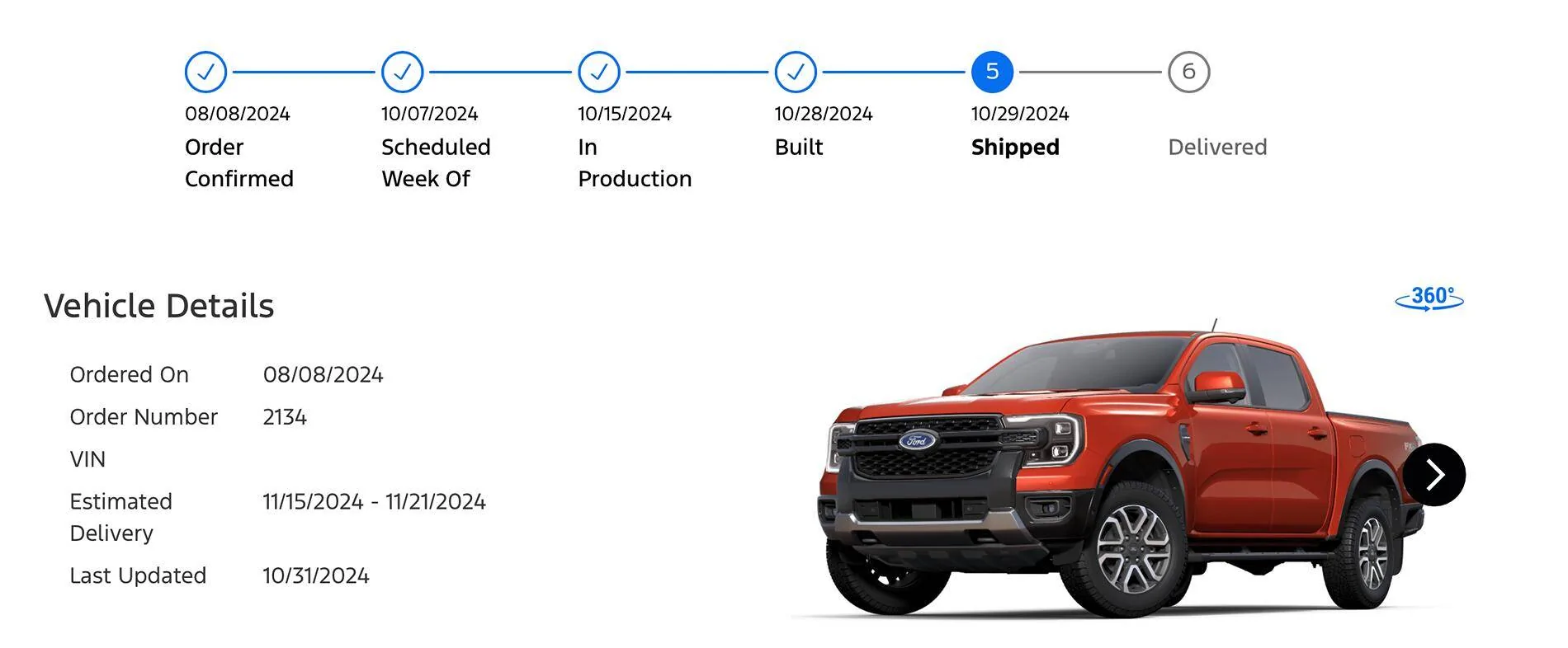 Ford Ranger Ranger 2.7L V6? What is your build date? Screenshot 2024-10-31 at 17.59.28