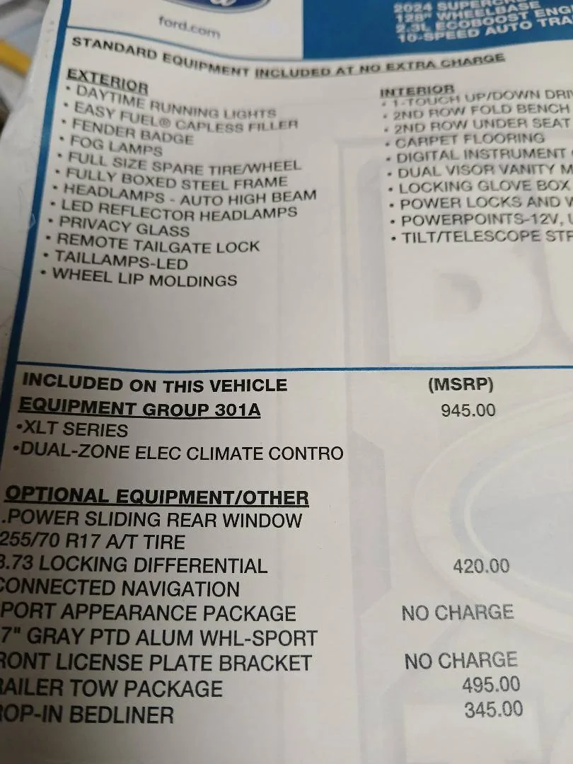 Ford Ranger New XLT and New to the forum window sticker