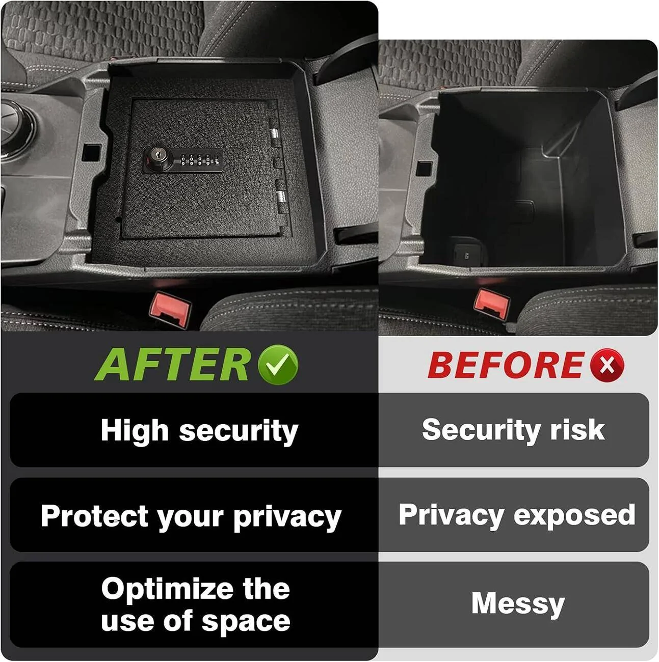 Ford Ranger New: Center Console Safe Vault by Muslogy Auto for Ford Ranger 1730777216985-dj