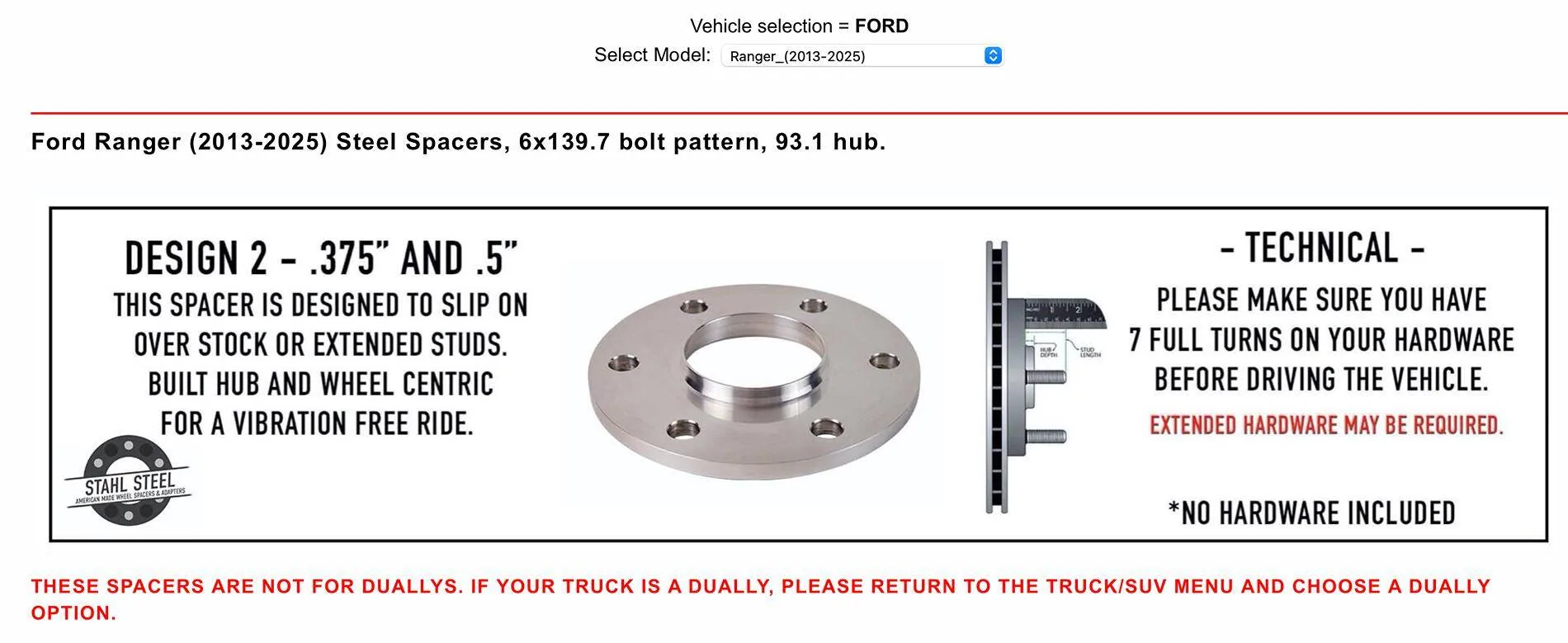 Ford Ranger Wheel Adapter Question 1731343500468-un
