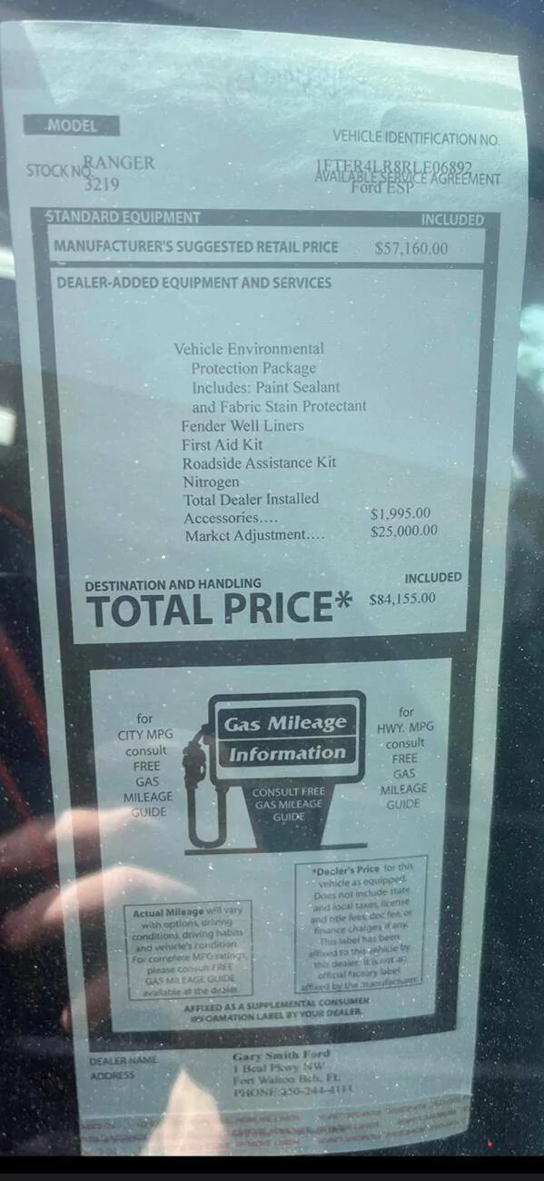 Ford Ranger Local dealer tried to tell me that people are still payng $5k - 10k over for Raptors 1000005539