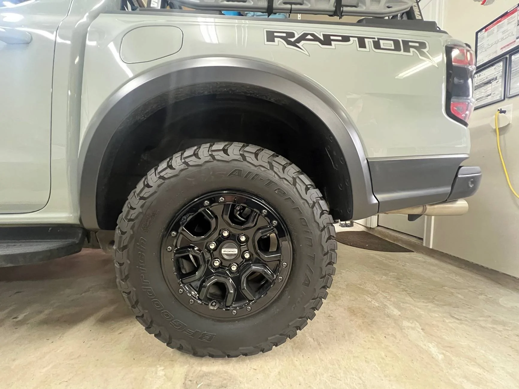 Ford Ranger Bronco Sasquatch wheels installed onRanger Raptor IMG_9295