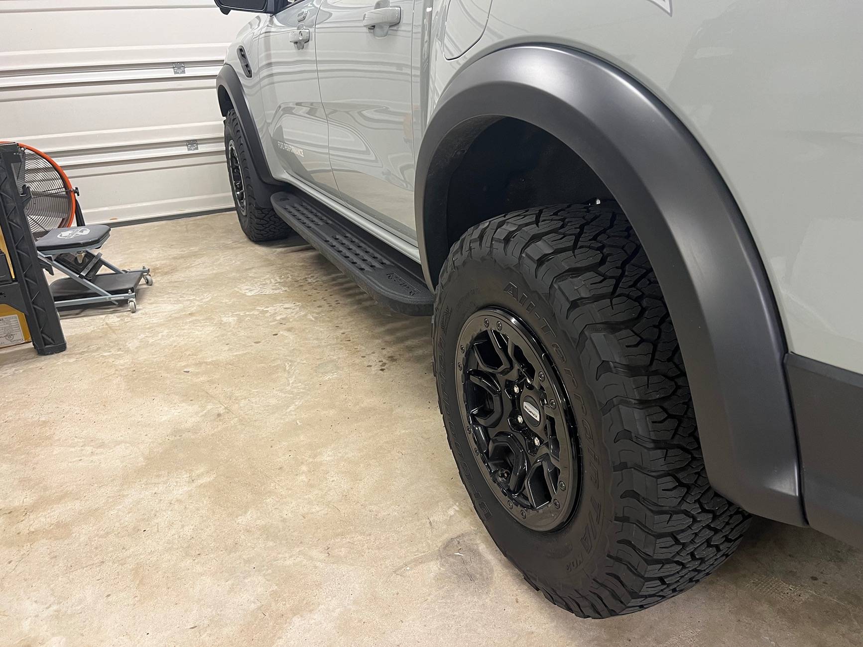 Ford Ranger Bronco Sasquatch wheels installed onRanger Raptor IMG_9293