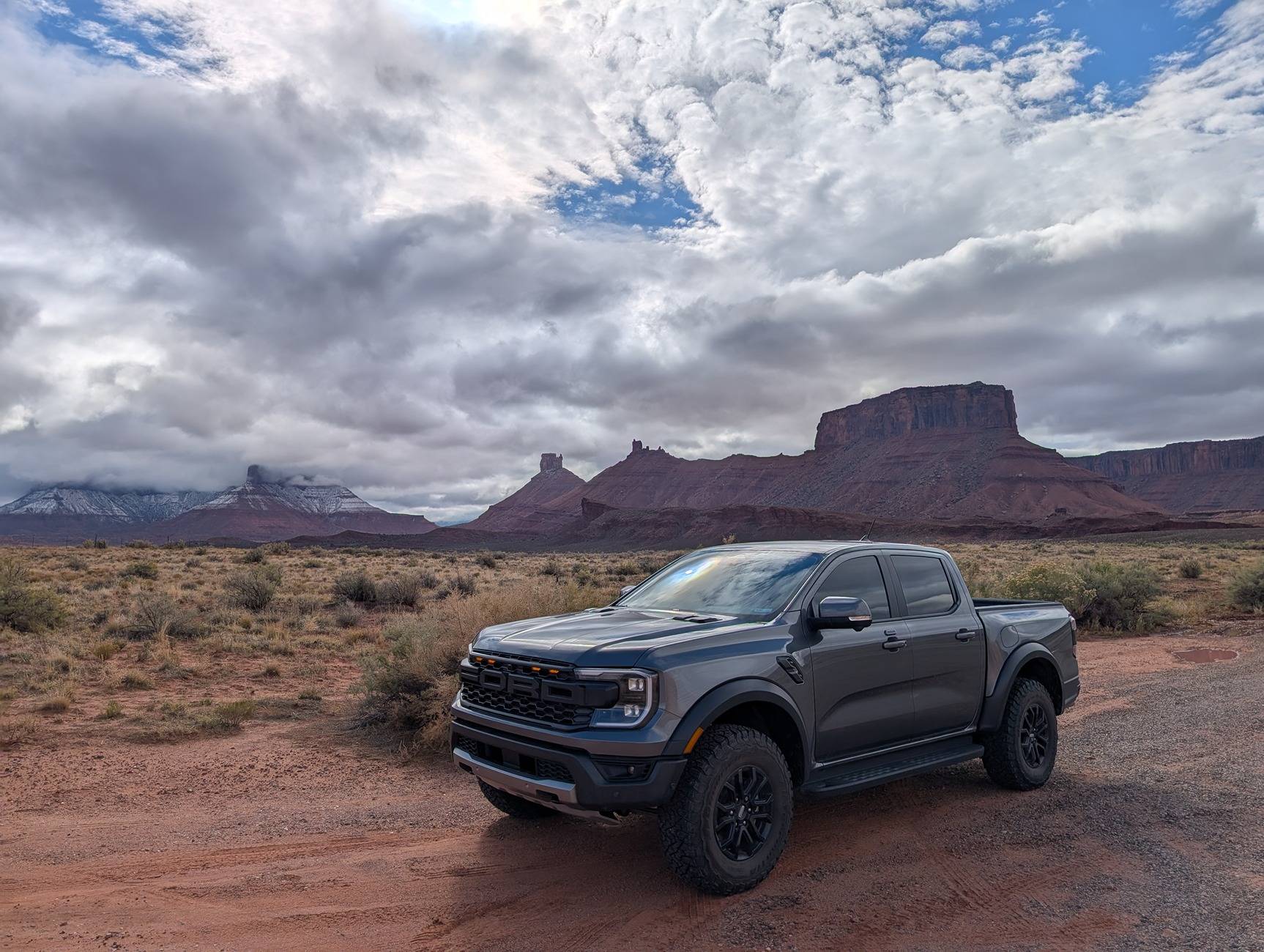 Ford Ranger RR in I70 Blizzard and Moab in early November PXL_20241108_181123142