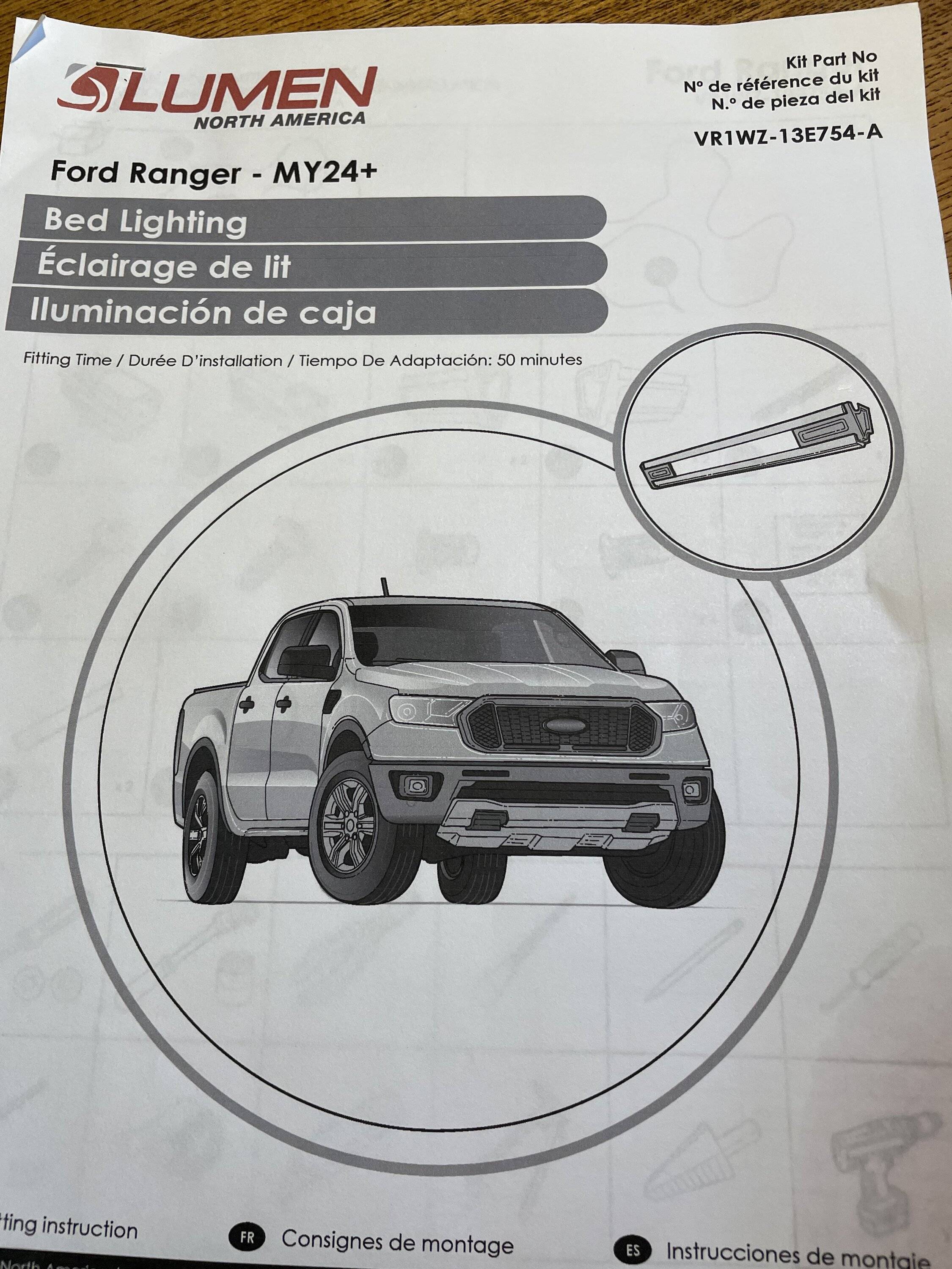 Ford Ranger Bed lighting hook up similar to LUMEN FORD ACCESSORIES IMG_5700
