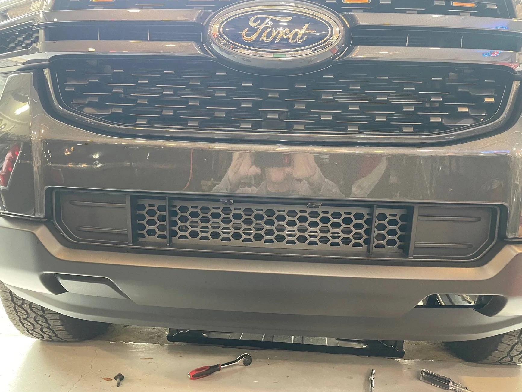 Ford Ranger Install PUTCO lower front grill today IMG_5782