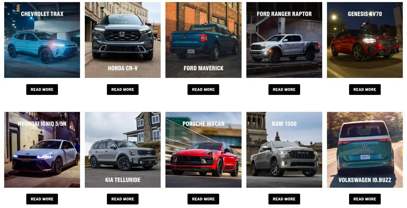 Ford Ranger Ford Ranger Raptor: Car and Driver 2025 10Best Trucks top10