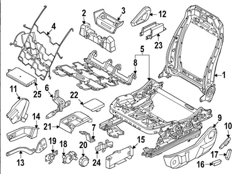 Ford Ranger Seat base. 1733681047008-m8