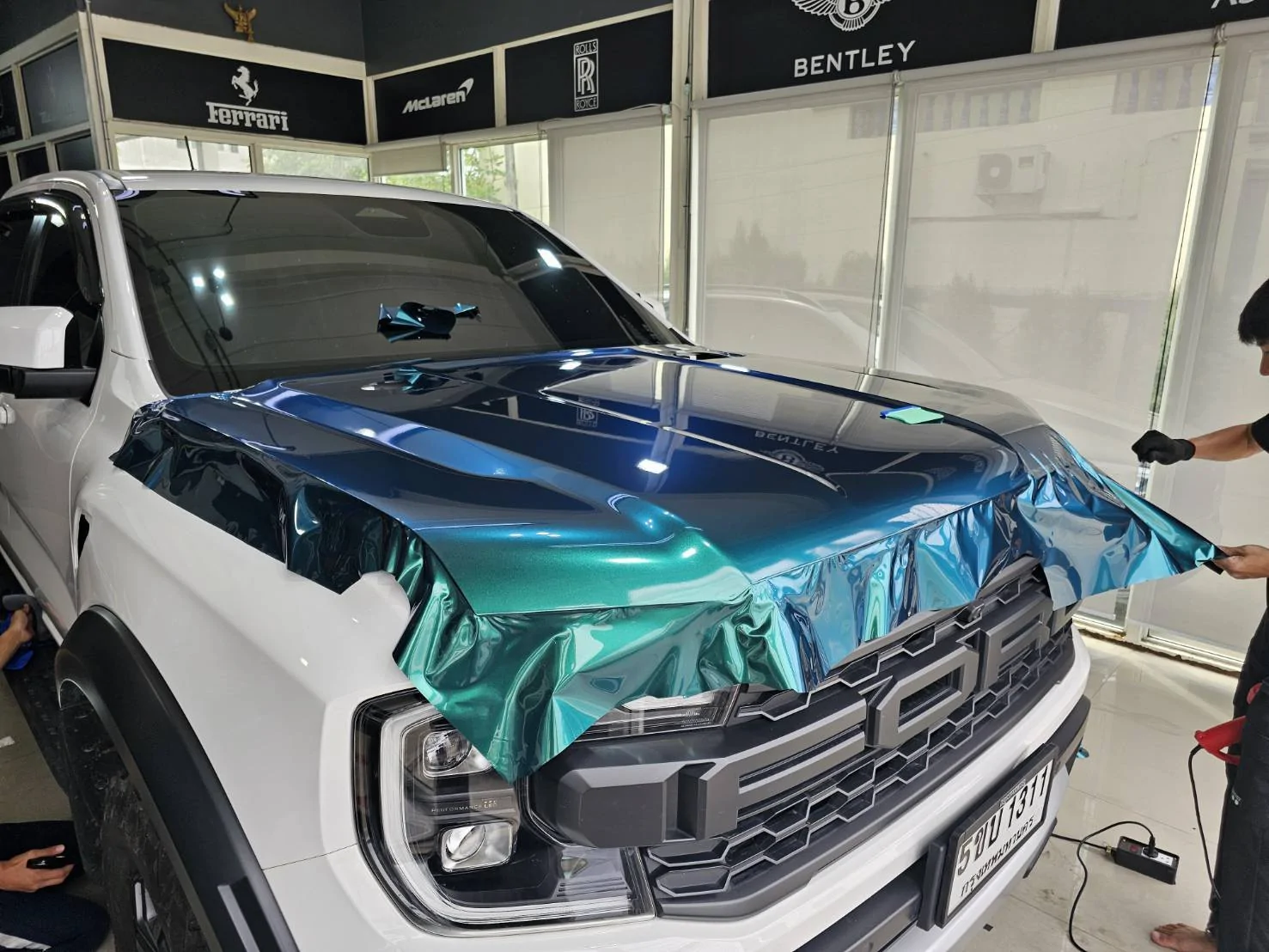 Ford Ranger Wrapping the Raptor...in Bangkok Thailand 3345