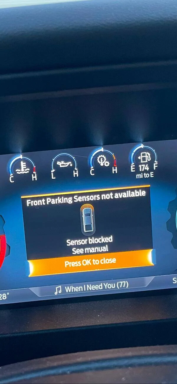 Ford Ranger Gen 6 Lariat FX4 Passenger side quarter panel sensor alert IMG_3366