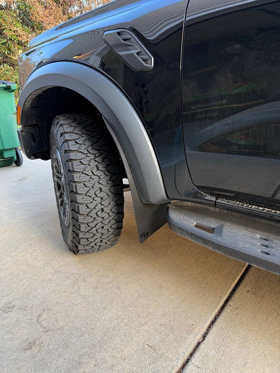 Ford Ranger Installed RokBlokz front/rear/midships flaps today IMG_0176