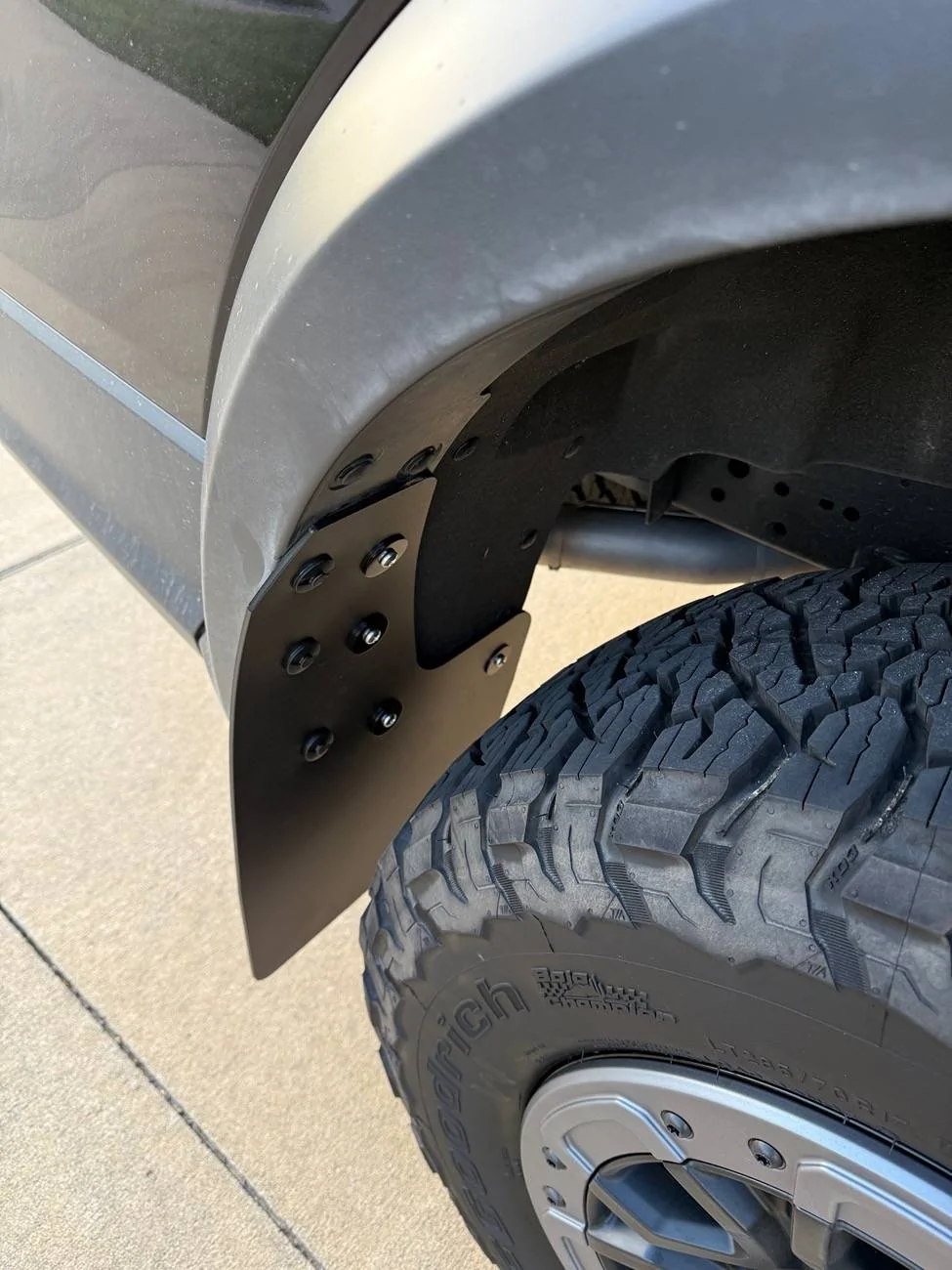 Ford Ranger Installed RokBlokz front/rear/midships flaps today IMG_0179