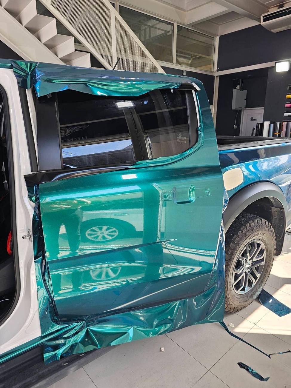 Ford Ranger Wrapping the Raptor...in Bangkok Thailand 3447