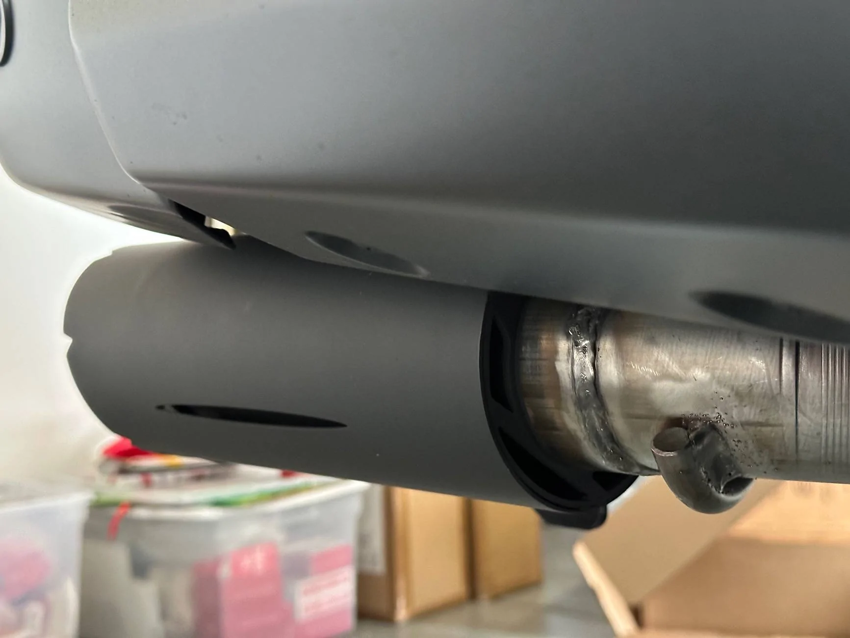 Ford Ranger Borla exhaust dropped off the RR this morning IMG_7489