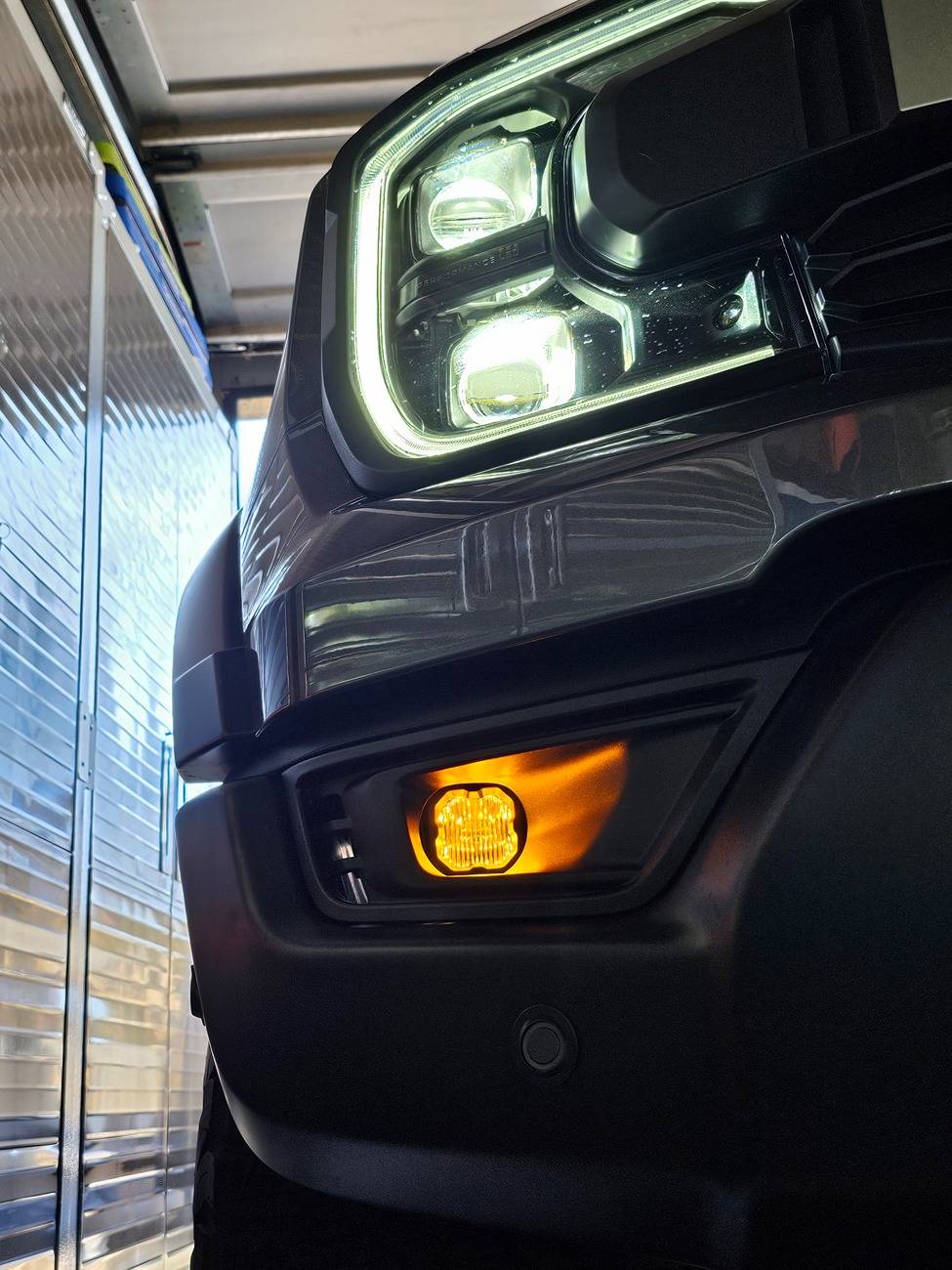 Ford Ranger Diode Dynamics SSC1 Yellow Fog Lights installed 20241218_120707