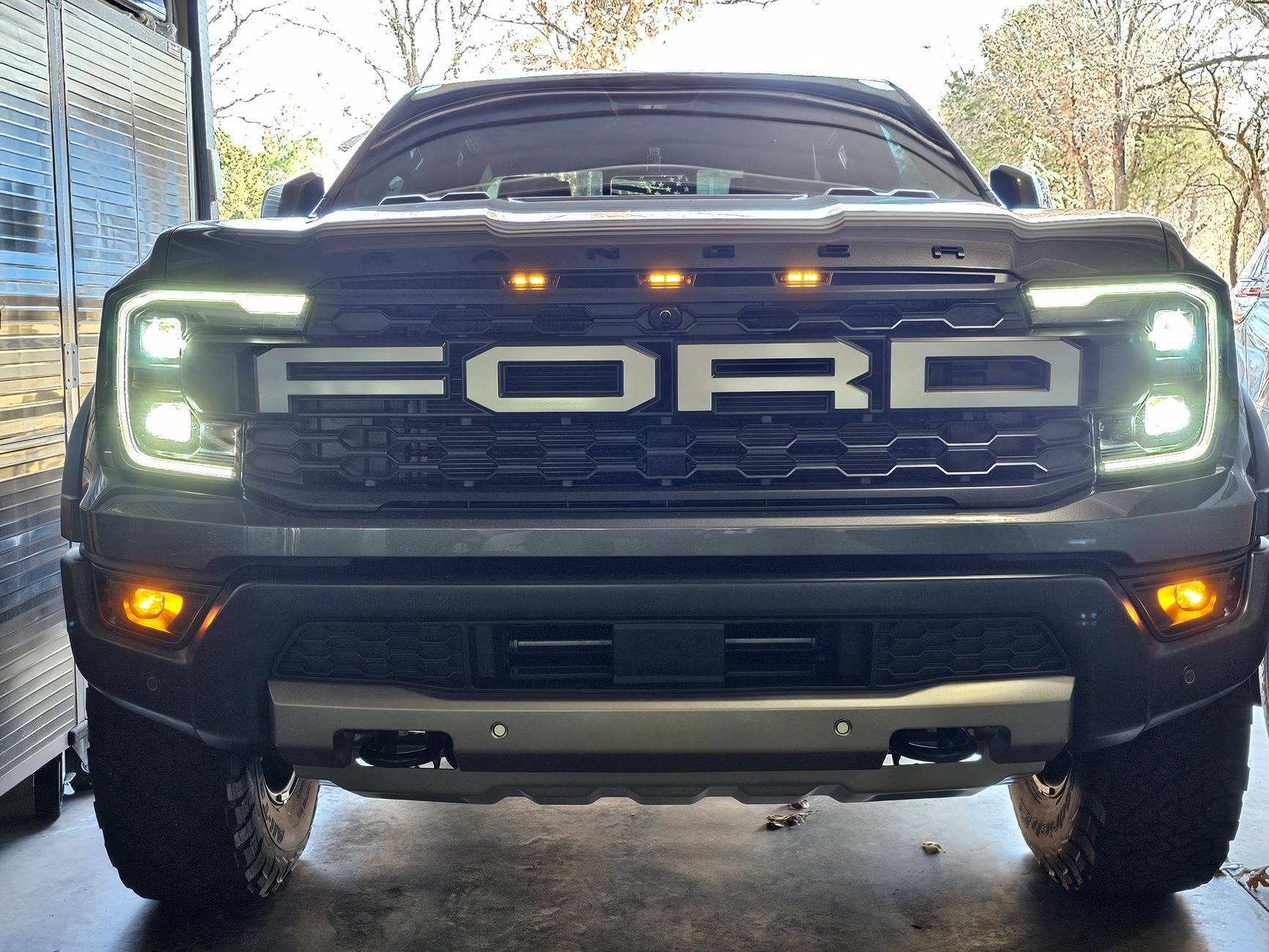 Ford Ranger Diode Dynamics SSC1 Yellow Fog Lights installed 20241218_120653