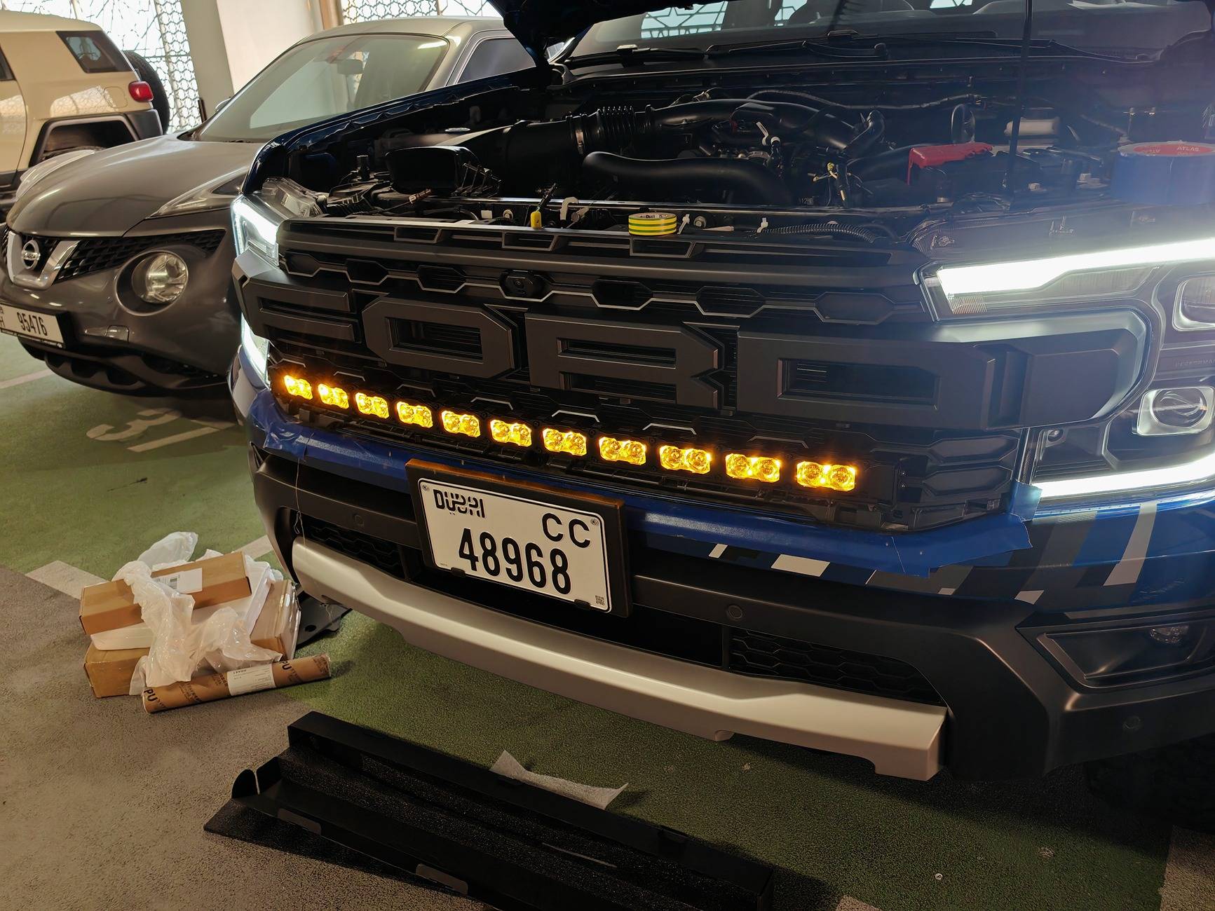 Ford Ranger M&R White light with Amber DRL backglow 40” light bar IMG_20241207_165841