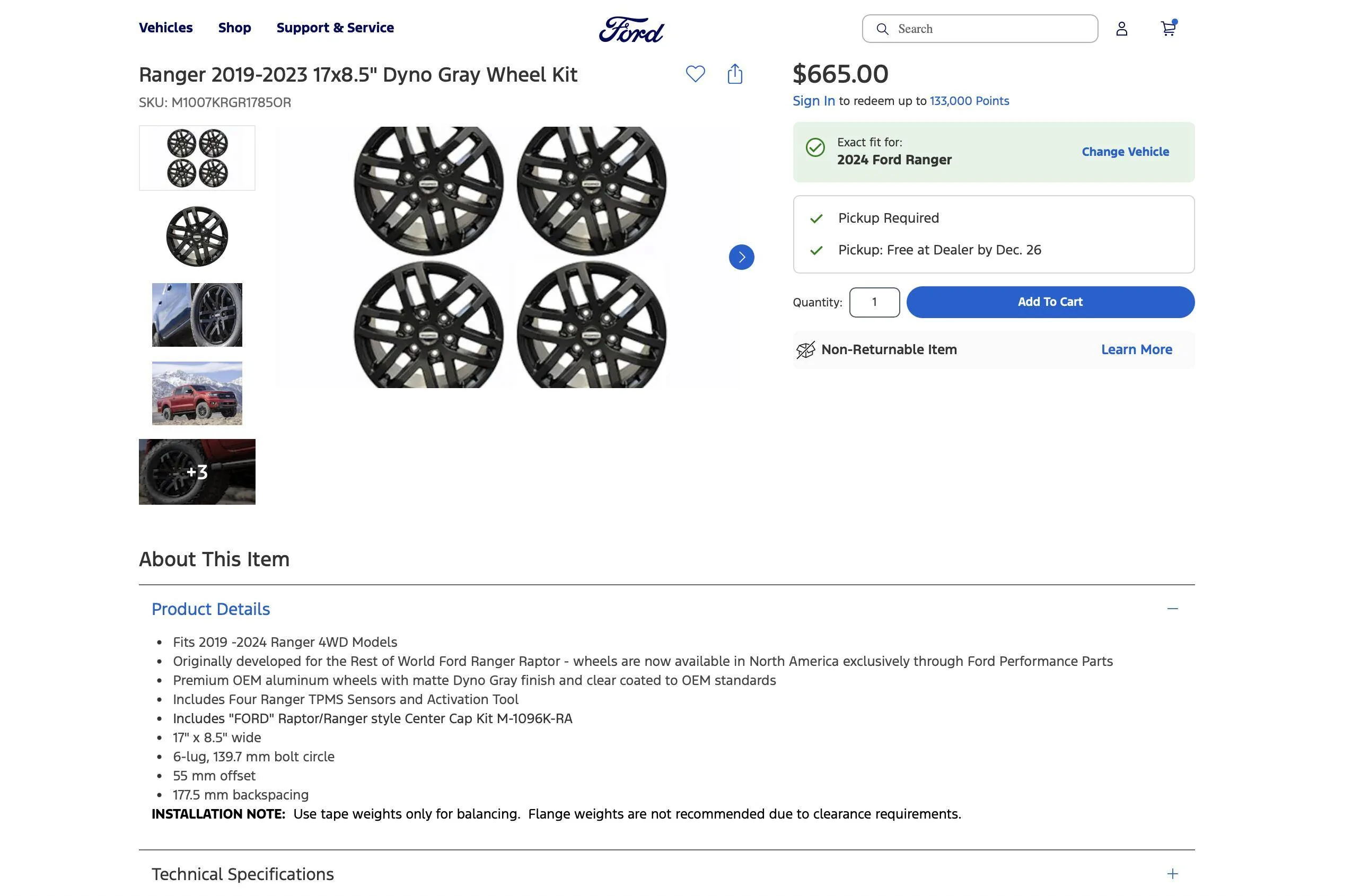 Ford Ranger Ford performance rims Screenshot 2024-12-21 at 9.33.14 PM