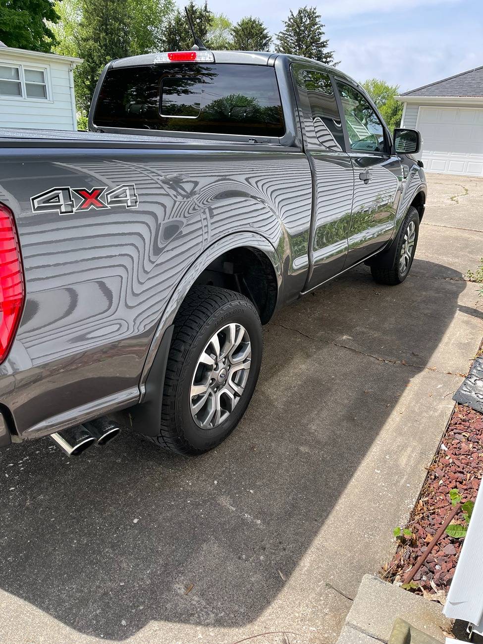 Ford Ranger 2024 Ranger Raptor Exhaust Tips shine