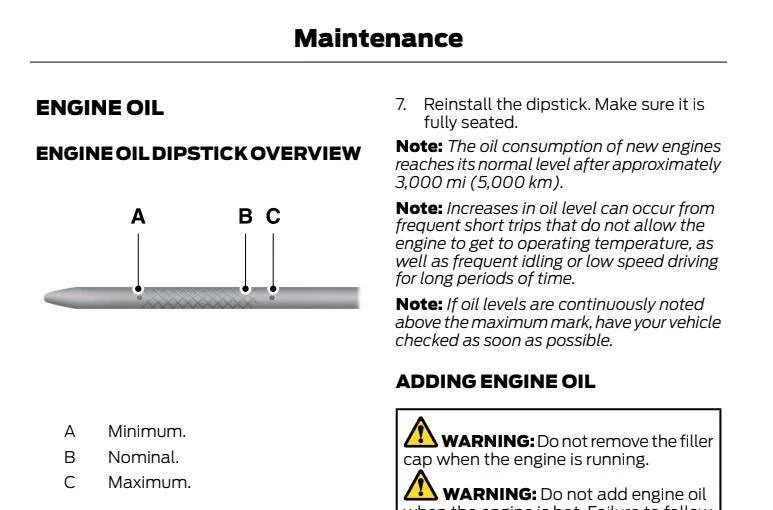Ford Ranger Oil quantity on dipstick low on new 2024 with 80 miles 1736177624565-9t