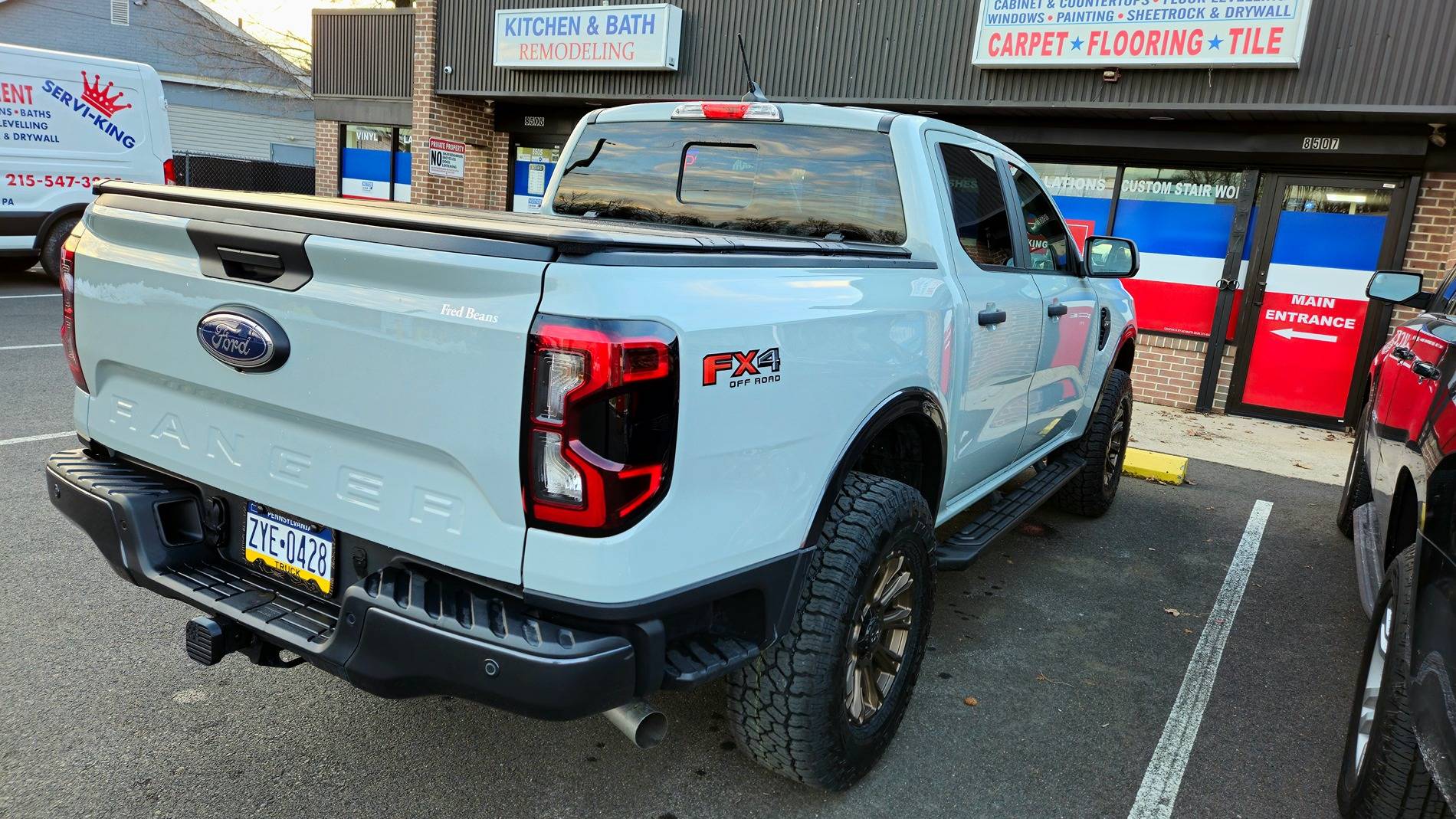 Ford Ranger 3" Level, 285 Tires, 25mm wheels on 2024 Ranger XLT FX4 20250110_163512