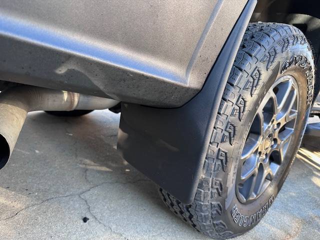 Ford Ranger Weathertech mud flaps installed IMG_0290