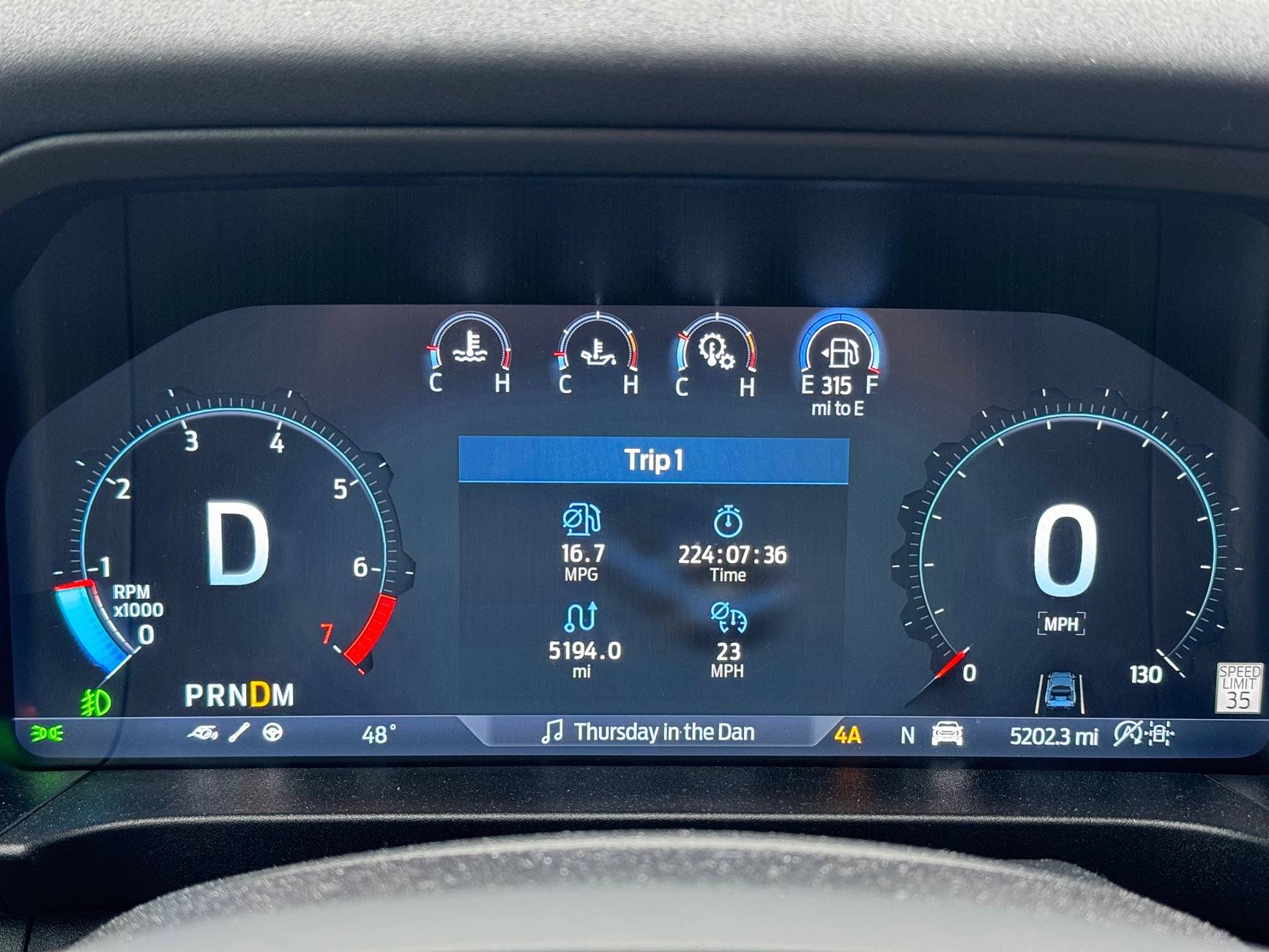 Ford Ranger Gauge Cluster Fog Light question IMG_1166