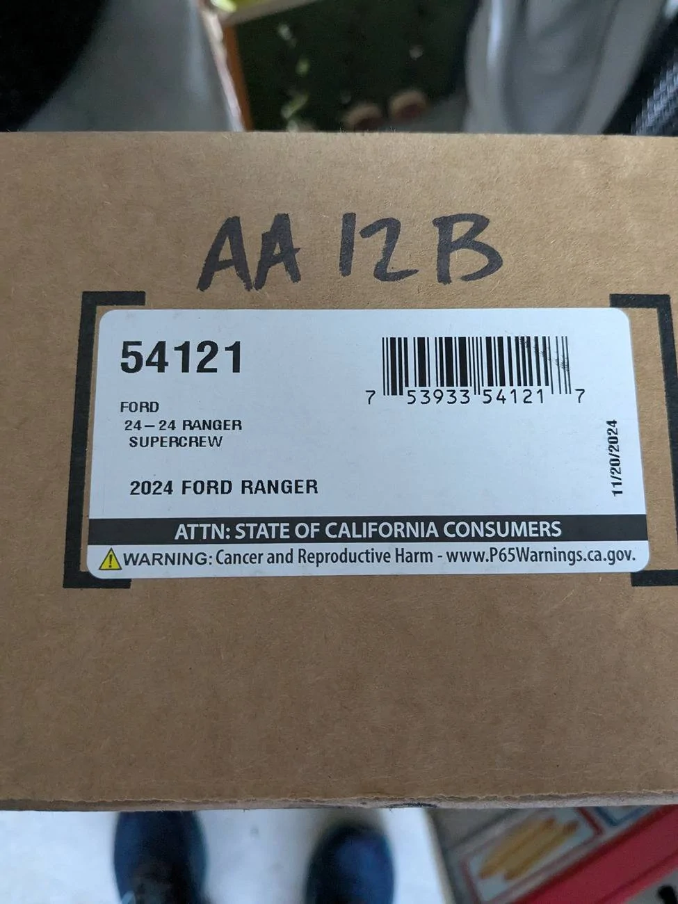 Ford Ranger BNIB Husky 2nd row x-act contour floor liner PXL_20250105_224052641