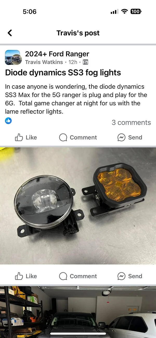 Ford Ranger Diode Dynamics SS3 Mounting IMG_5817