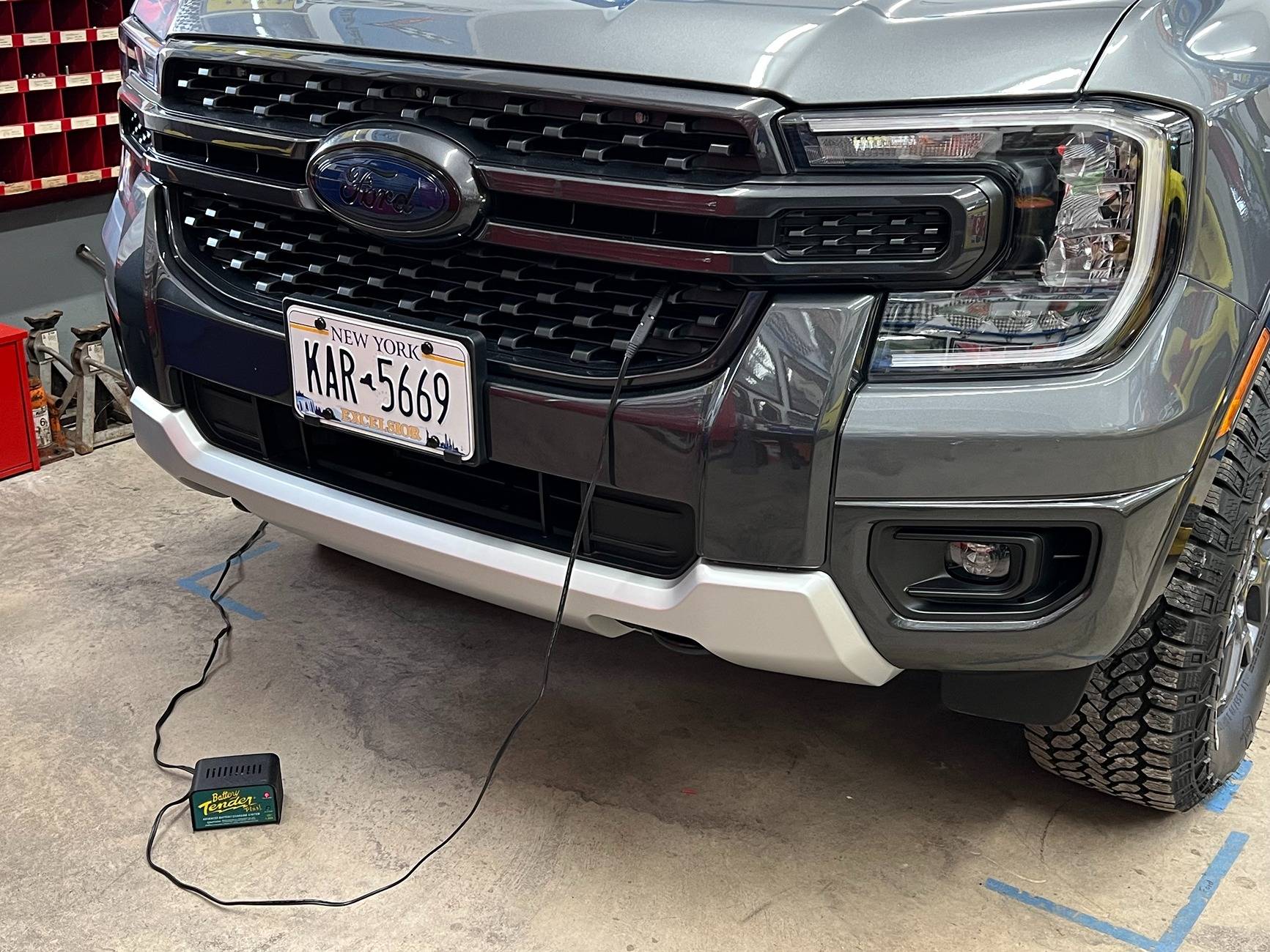 Ford Ranger Battery Tender Charge Cord Install IMG_9597