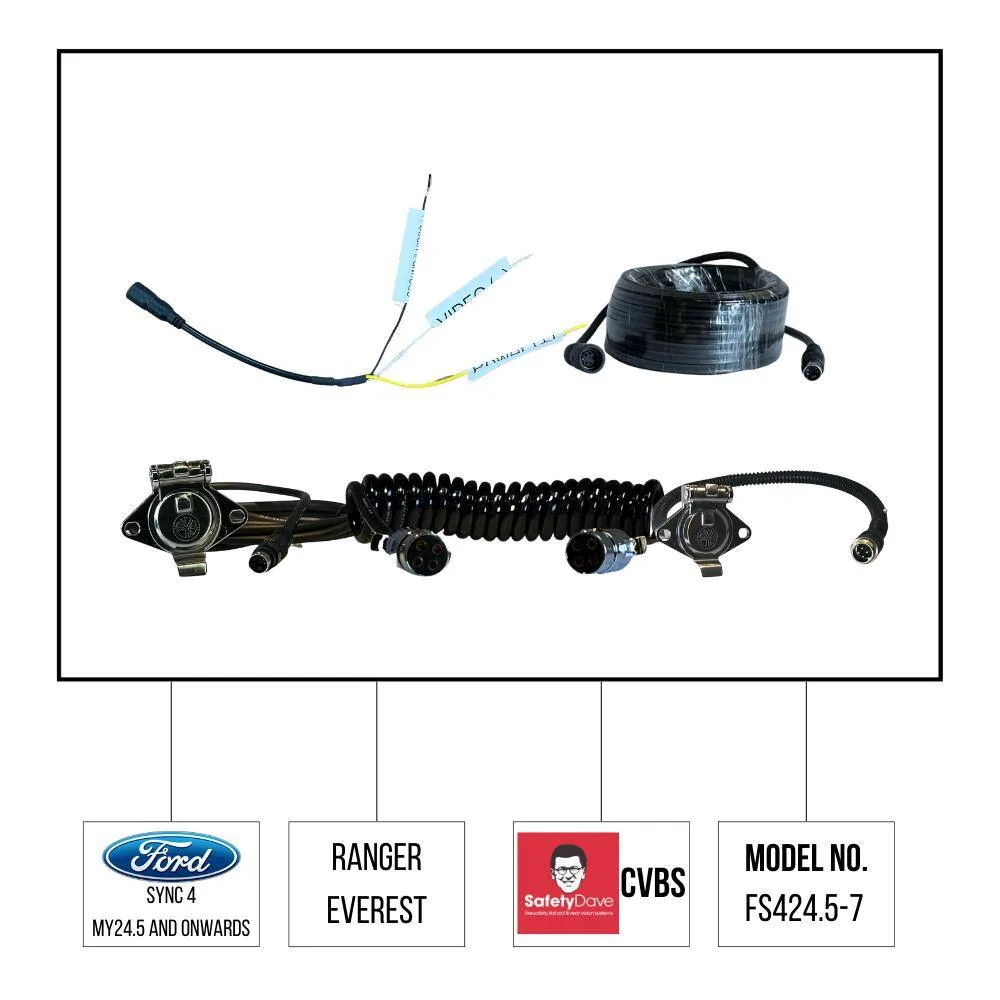 Ford Ranger Adding front camera to sync 4 a FS424.5-7-1