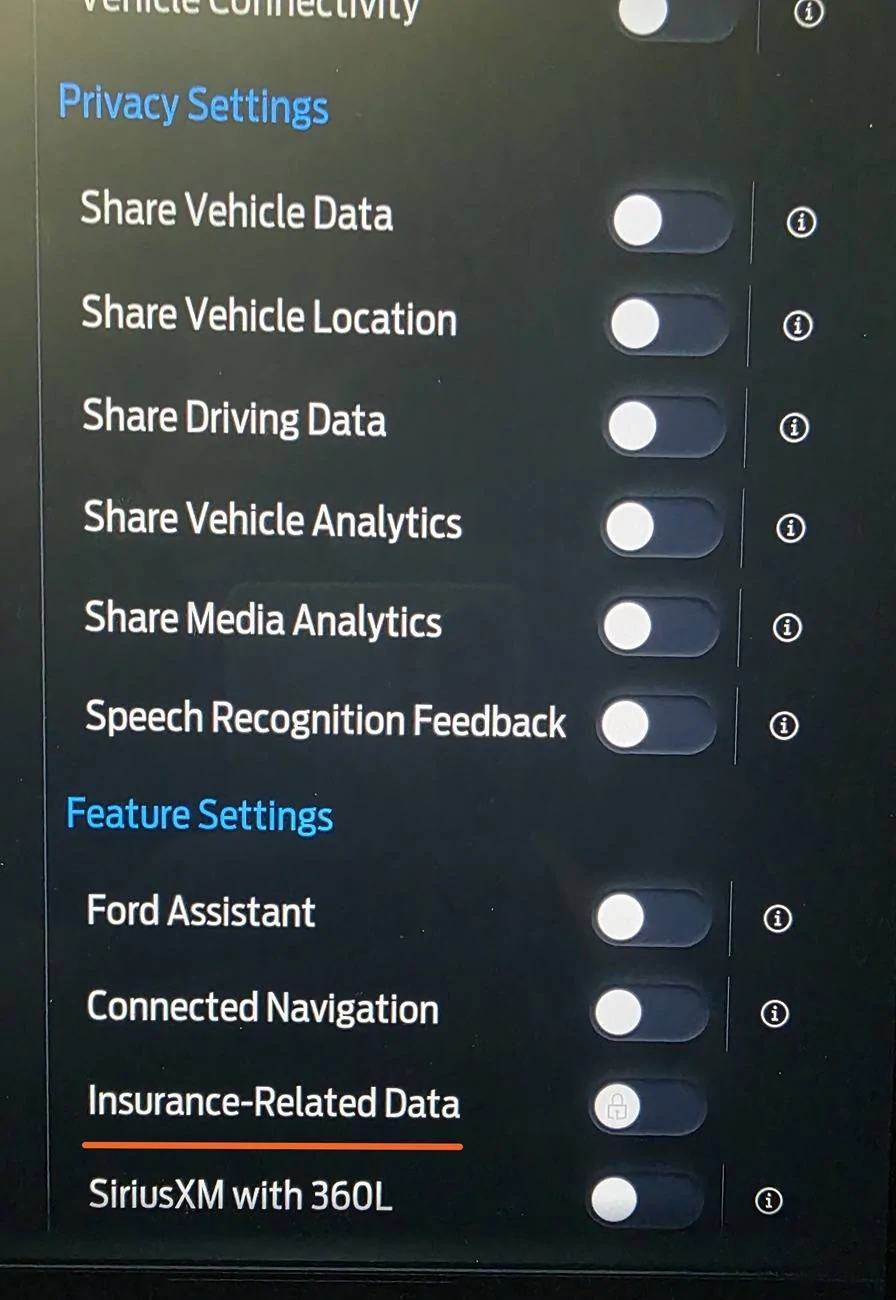 Ford Ranger FordPass Terms DataSharing